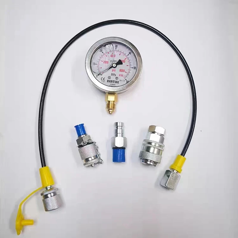 For Caterpillar C/AT Excavator Quick Connector Pressure Gauge Pressure Test hose Connector Hydraulic Pump Test Connector