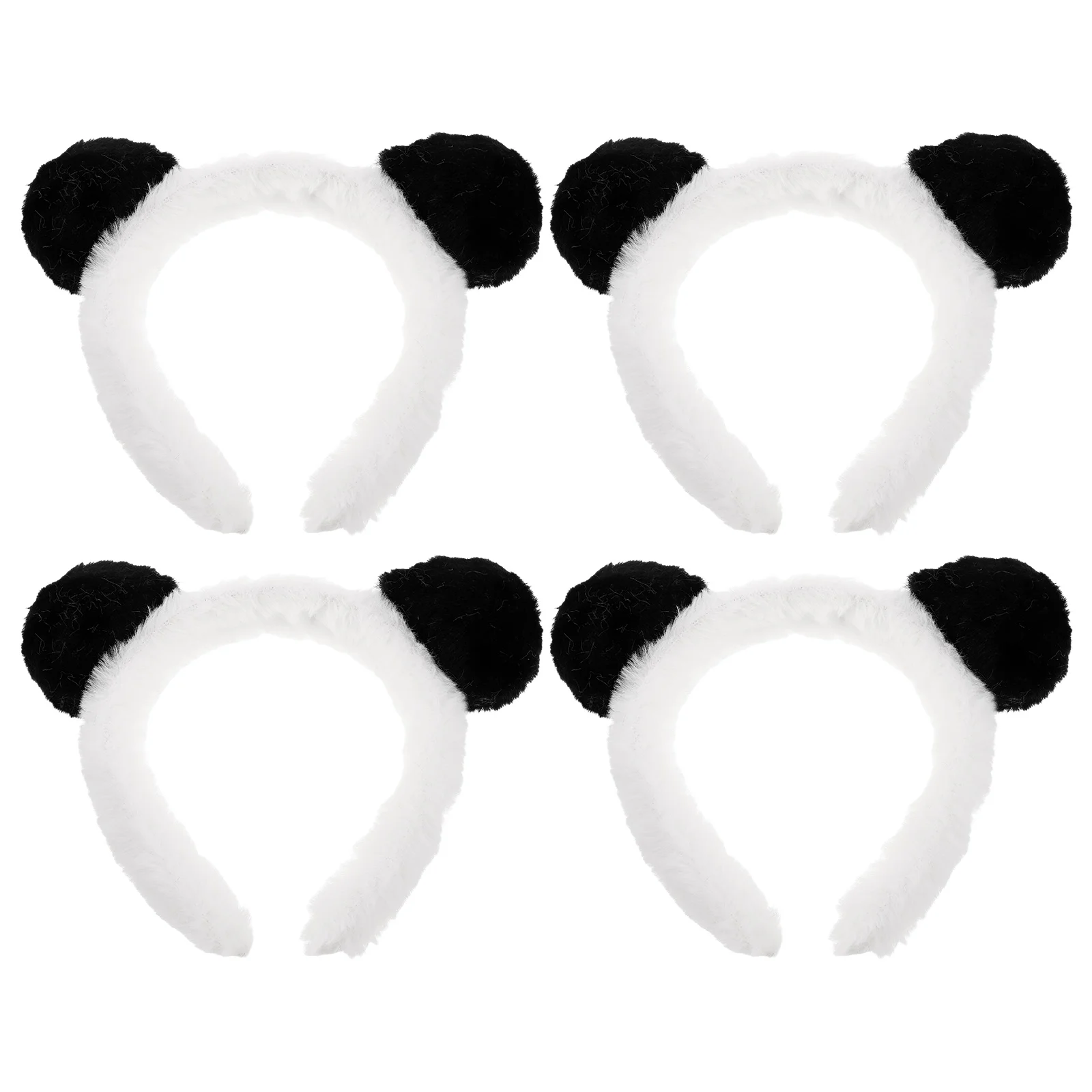 

4 Pcs Panda Ear Headband Cosplay Costume Adult Animal Ears Cartoon Aldult Cloth Accessory Girl