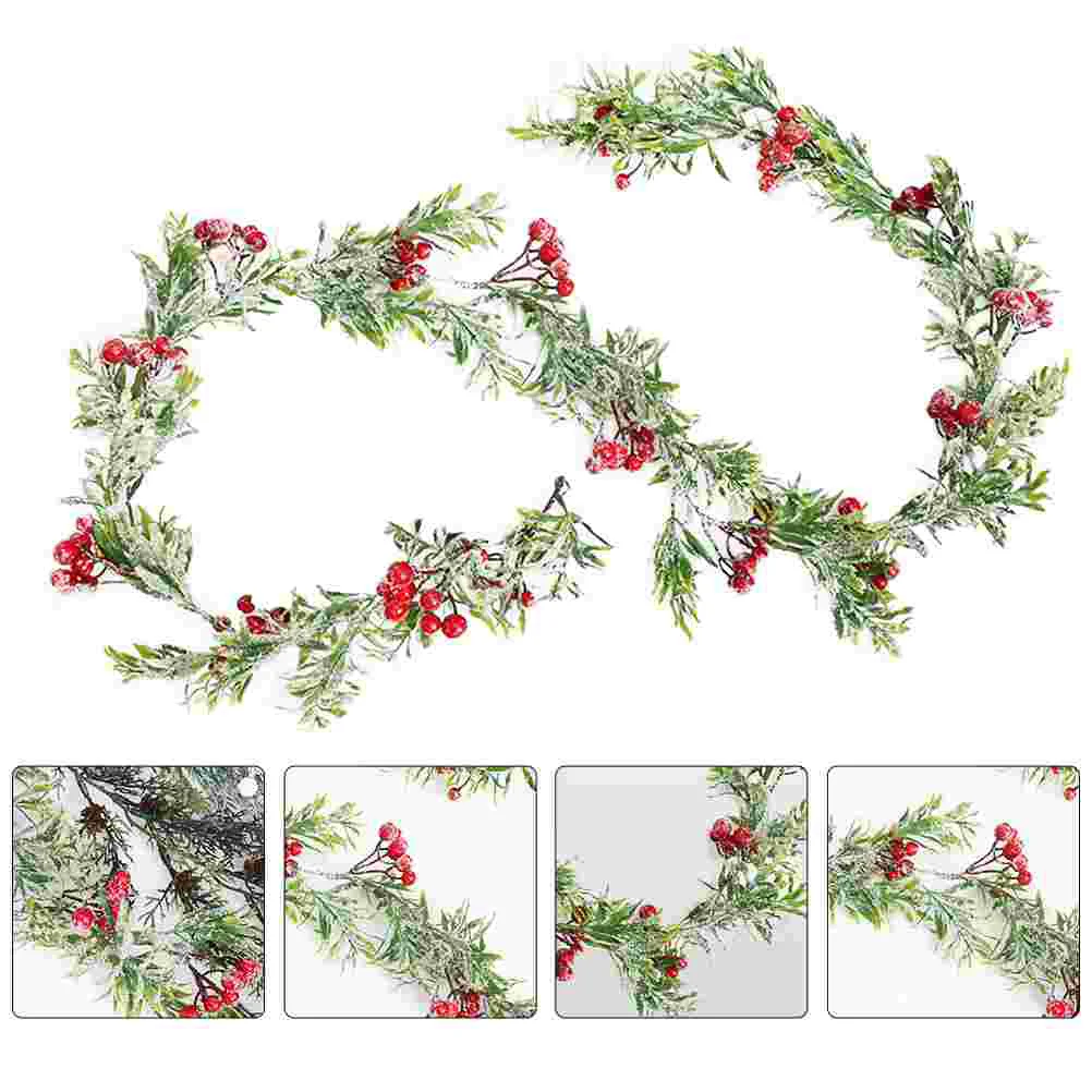 

Berries Christmas Rattan Autumn Decoration for Home Ornament Fruit Pvc Red Fruits Outdoor Fall