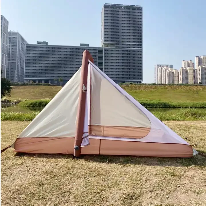 Small PVC Inflatable Bracket Waterproof Outdoor Camping Tent for Two People in All Seasons