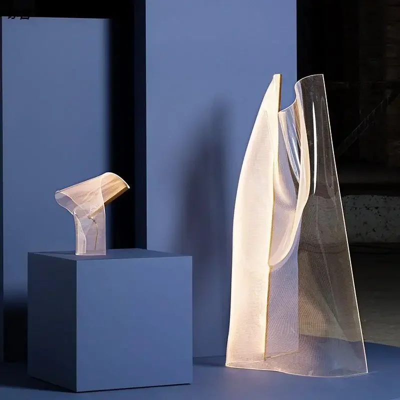 

Светодиодные торшеры Wave Art, новые скандинавские торшеры, современное освещение в помещении, акрил для украшения гостиной, домашний светильник, роскошный