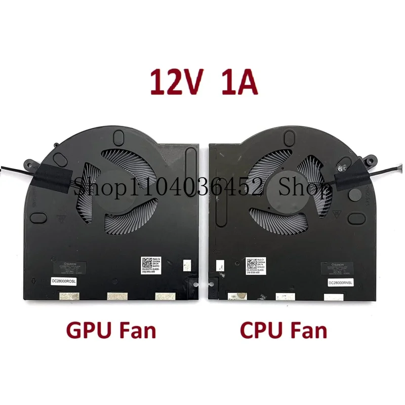 CPU GPU Cooling Fan 0CNV63 0H5TYJ For Dell Alienware M17 R3 M17 R4 RTX20 RTX30