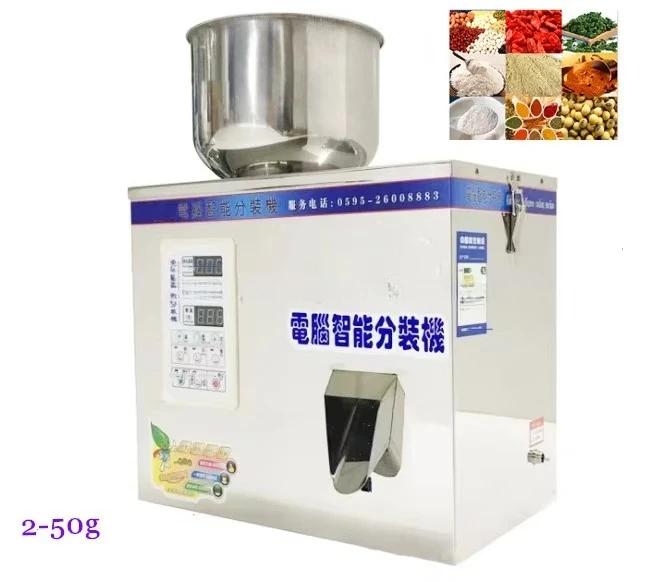 

1-50G Electronic Hardware Quantitative Dispensing Machine Powder Filling Machine Granule Seeds Grains