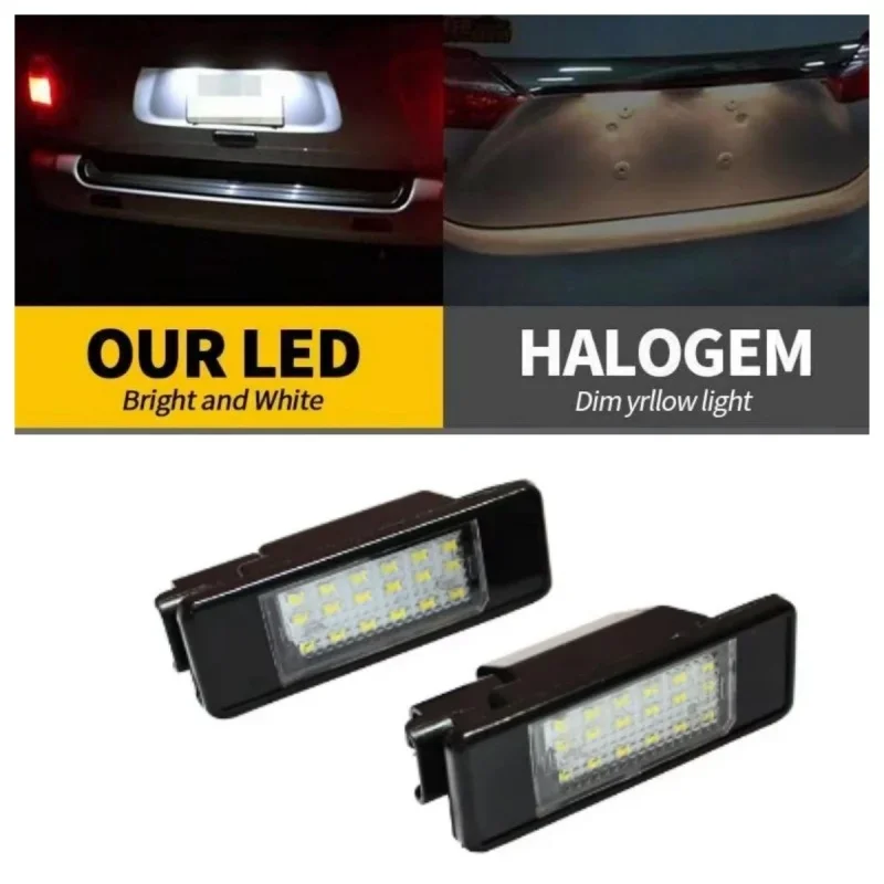 

2pcs 6000K White Led Tail Number License Plate Light No Error For NISSAN Pathfinder Qashqai J10 J11 X-Trail T30 T31 Juke F15