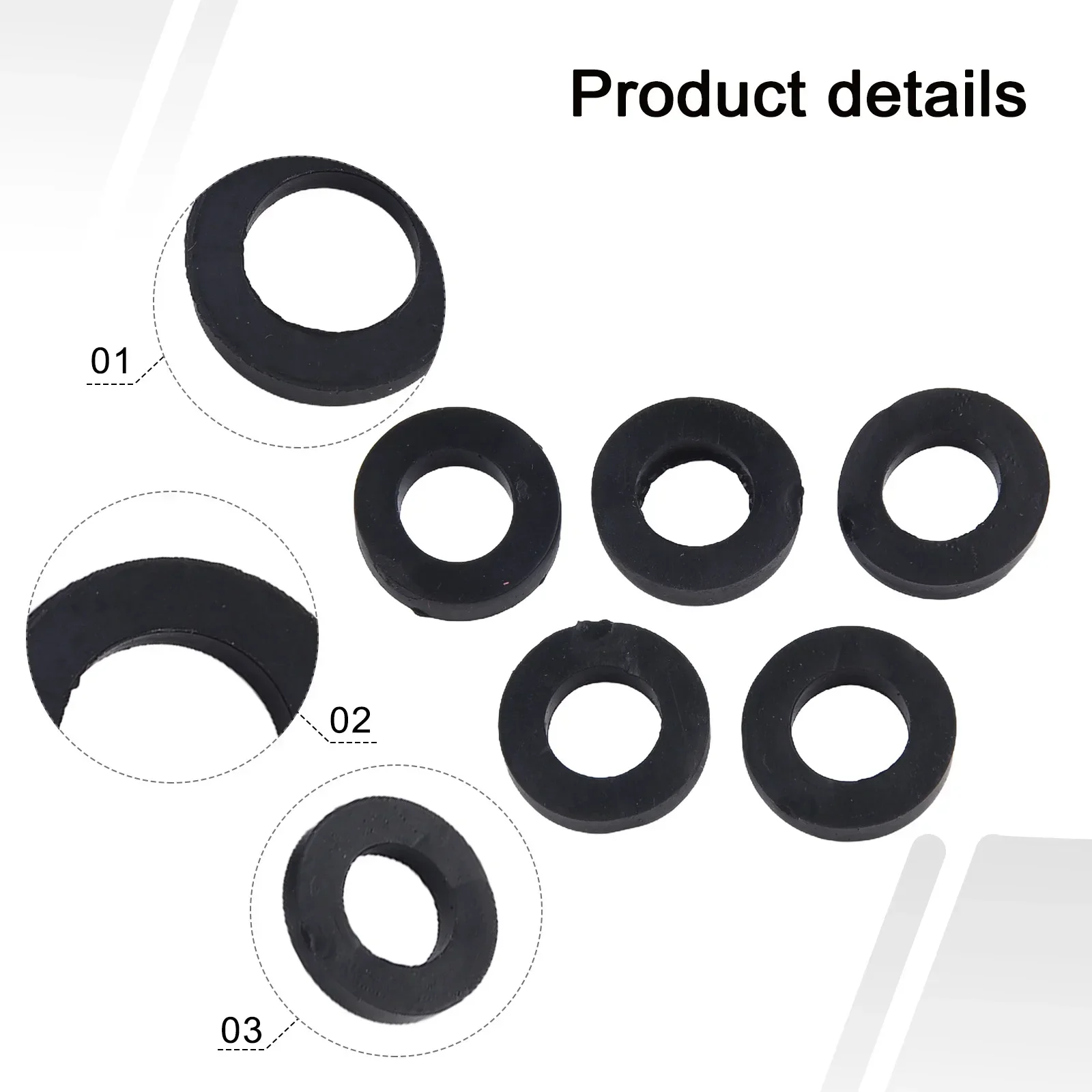 Mixed Tap Washers Set 13Pcs Rubber Washers For Plumbing Applications Stop Water Flow Repair Dripping Sink Shower Hose