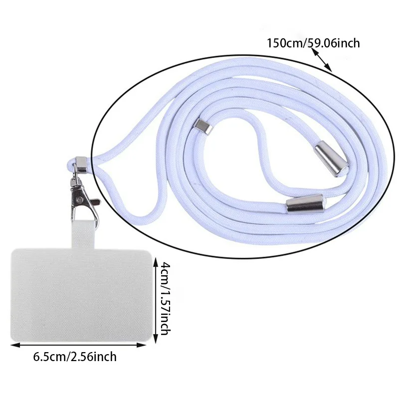 Handy-Lanyard, universell einsetzbar, verstellbar, abnehmbar, Halskordel, Handyband, Anti-Verlust-Hängeseil mit Clip für Mobiltelefone