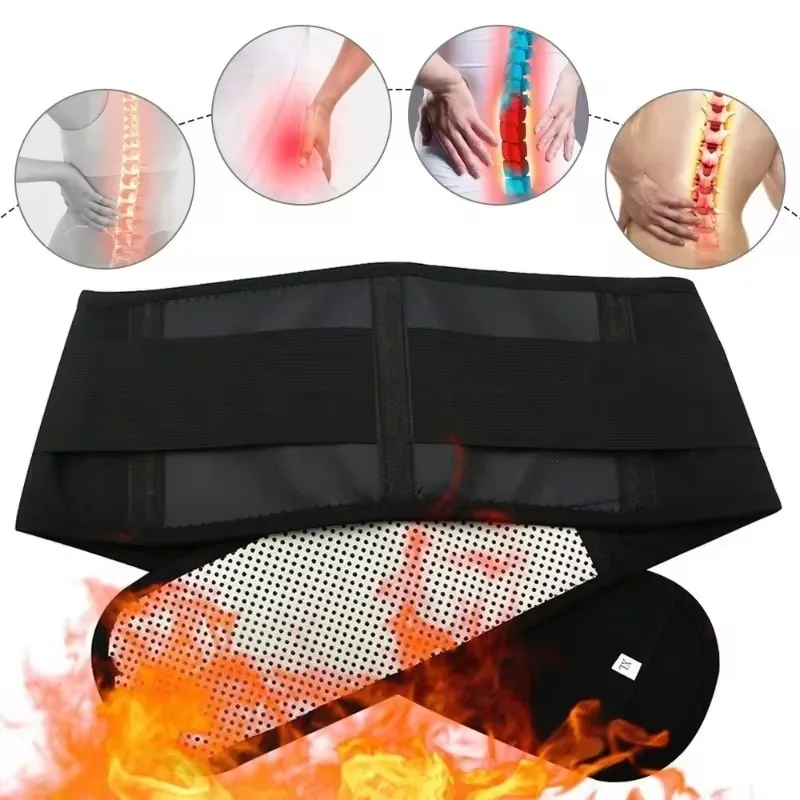 Waist Brace for Men Women Tourmaline Self-heating Magnetic Therapy Lumbar Waist Support Belt Gym Sports Back Relieve Waist Pain