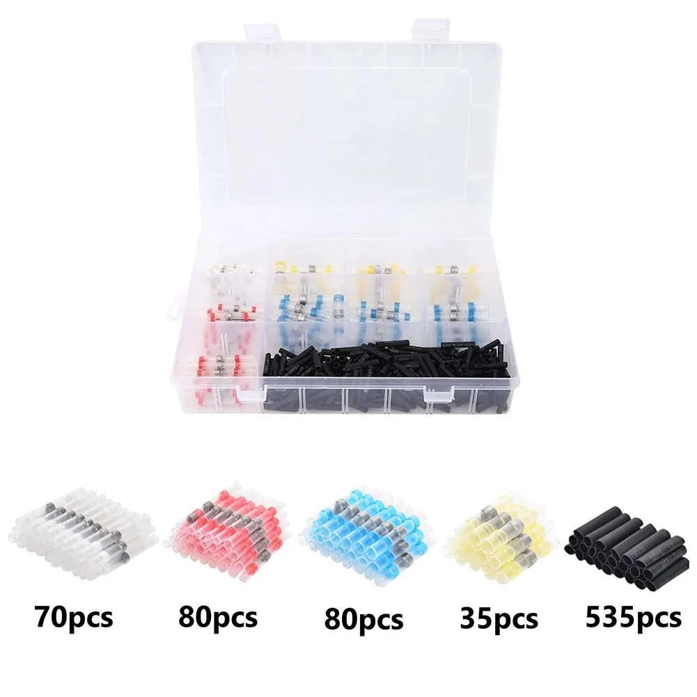 Sleek Design Extensive Collection of 800 pcs Solder Wire Connectors and Protective Heating Elements in the Package