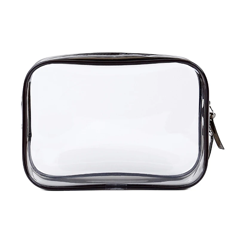 1PC Large Capacity Waterproof Cosmetic Bag Clear Summer Storage Makeup Organizer Bags Supplies Girl Transparent Pencil Case