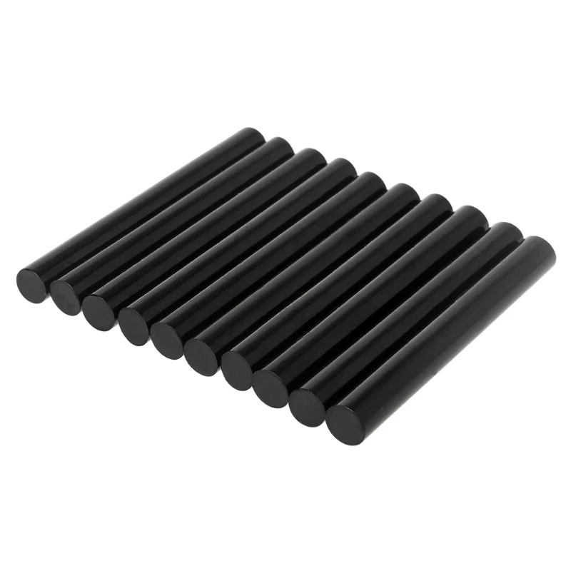 10 pcs Hot Melt Glue Stick Hitam Perekat Tinggi 11mm Untuk DIY Kerajinan Mainan Alat Perbaikan