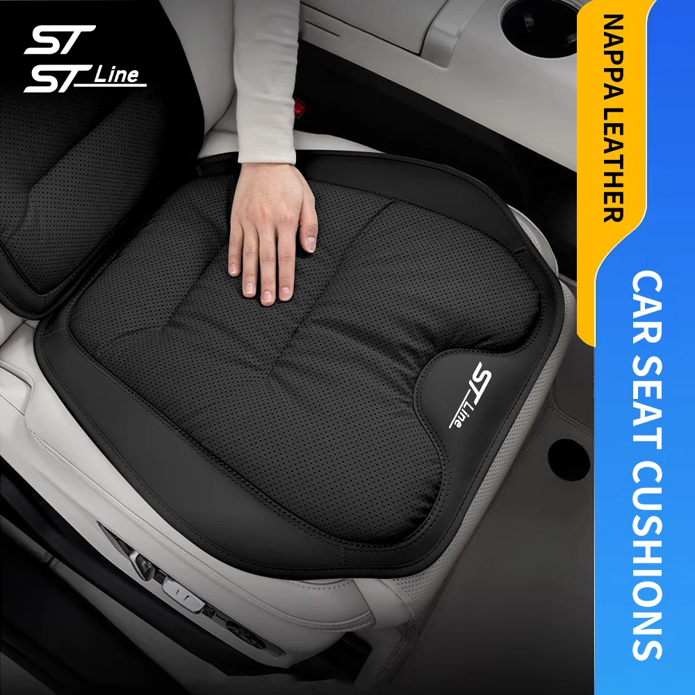Car Front Seat Cushion Car Seat Cover Split Single Sitting Rear/Waist Cushion For Ford ST Line MK3 MK4 Kuga Fiesta Accessories