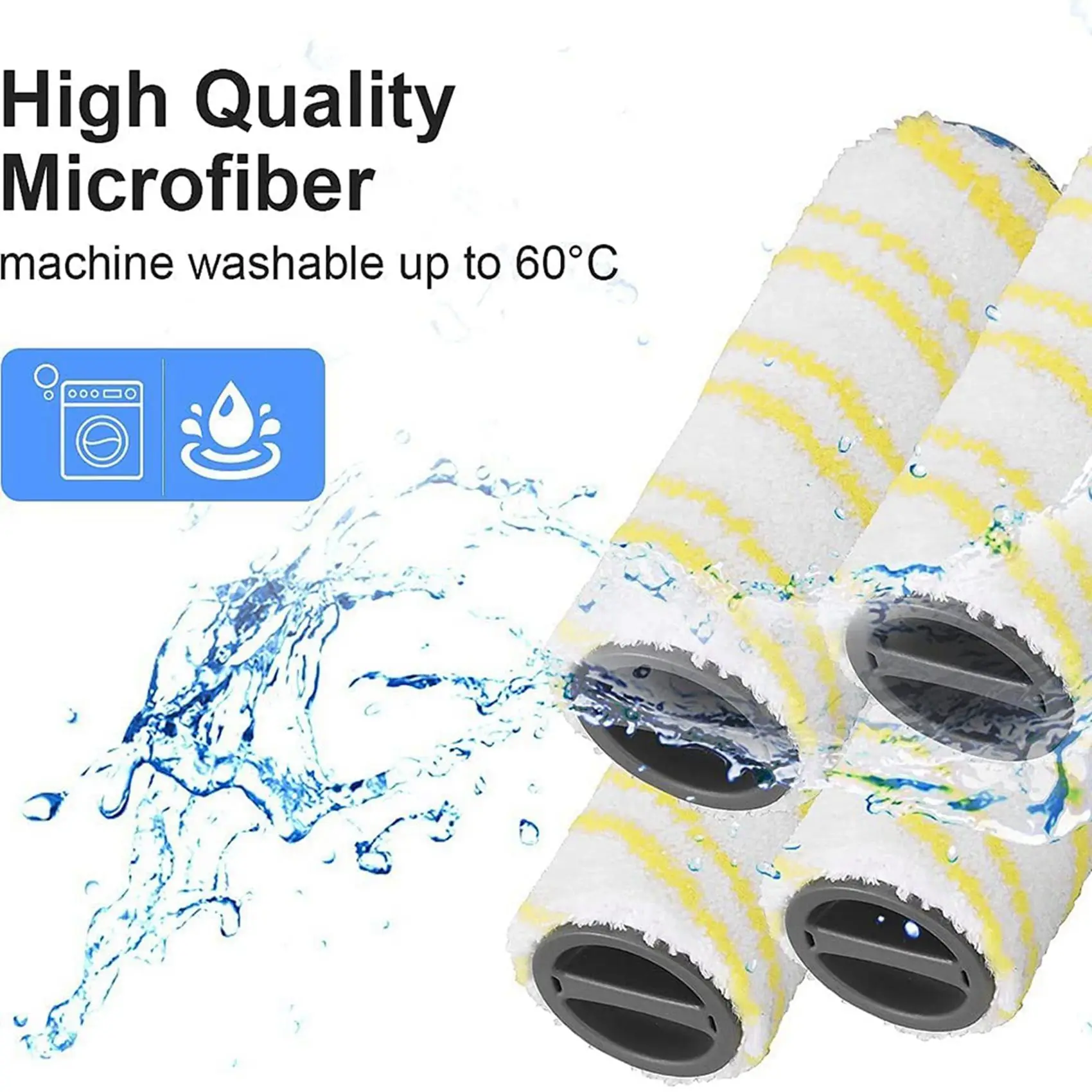 

A52Q-16 Pcs Roller Brush Replacement Accessories For Karcher FC5 FC7 FC3 FC3D Electric Floor Cleaner
