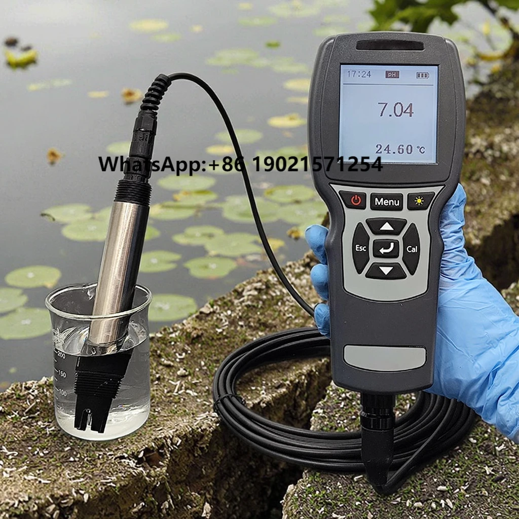 

Premium Titanium Alloy Portable pH Meter | High-Accuracy Handheld Water Tester | Fast Reading & Durable Design