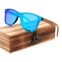 COHK-gafas De Sol De madera De bambú Natural para hombre y mujer, lentes De Sol polarizadas De lujo, diseño Original