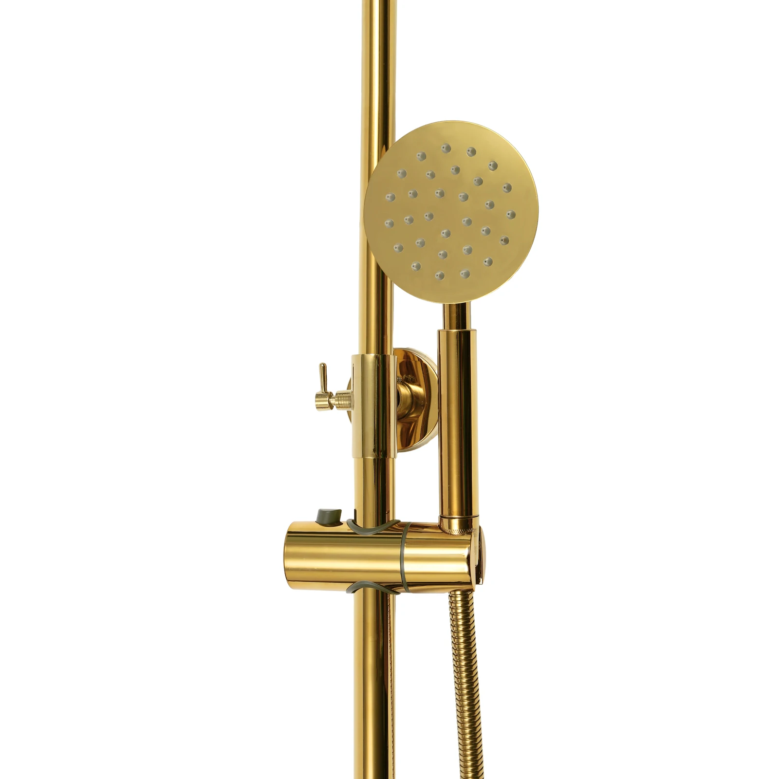 Gold Shower Set Faucet Adjustable Mixers Tap For Bathe Free Rack Rainfall Modern Bathroom Faucets