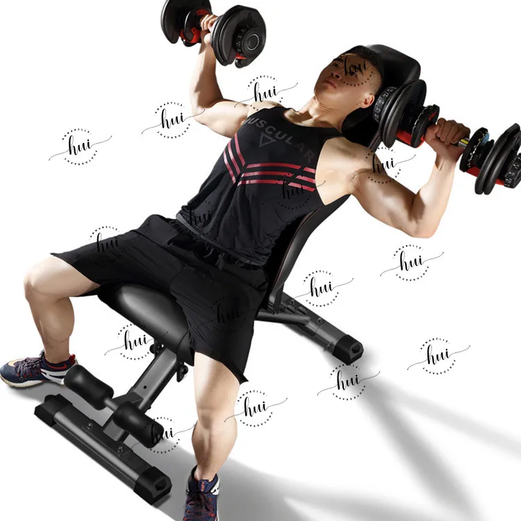 Home Exercise Training Dumbbell Bench Sit-up Aid Gym Equipment Abs Board Folding Bench Press Bench