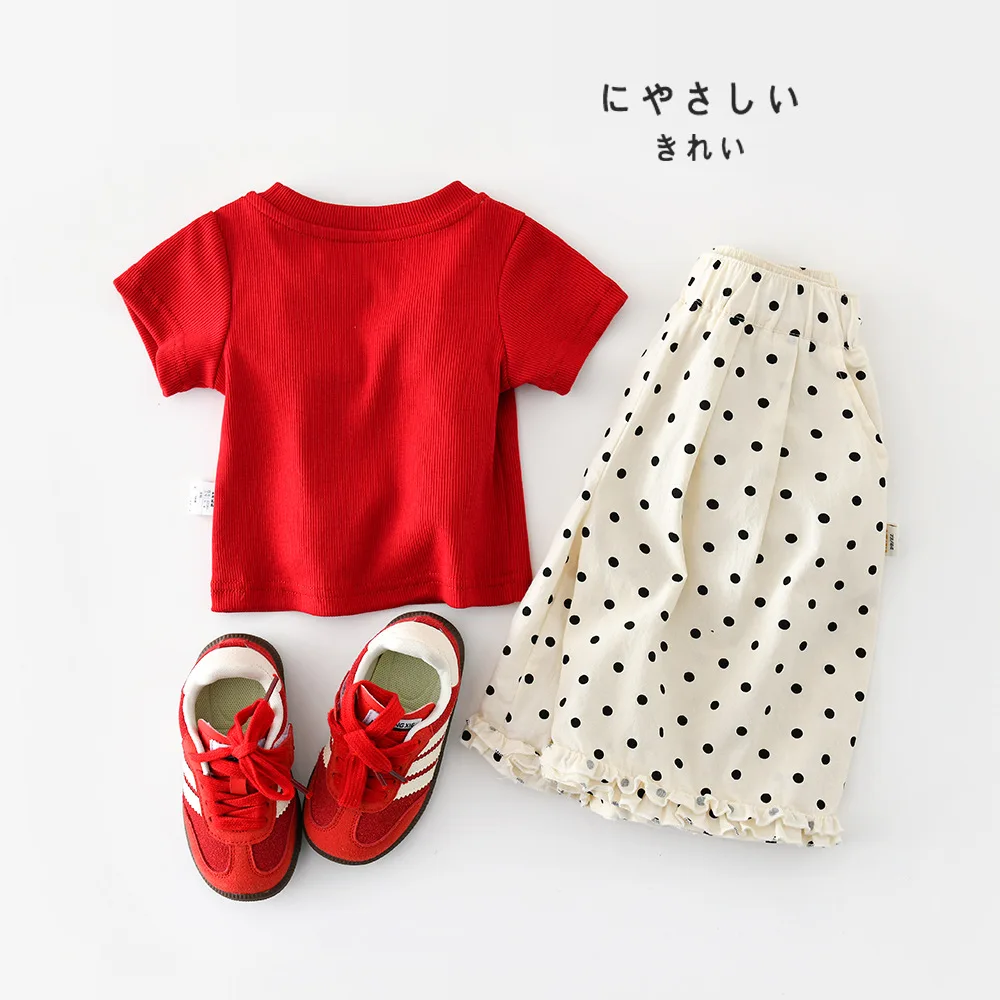 2026 Summer New Baby Girl Dot Shorts Loose Children Casual Pants Cute Girls Thin Cotton Shorts Fashion Kids Clothes
