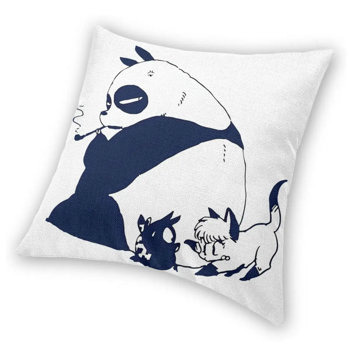 Ranma 1/2 Japanese Anime Panda Pillowcase Printed Polyester Cushion Cover Decorative Throw Pillow Case Cover Home Square 40*40cm