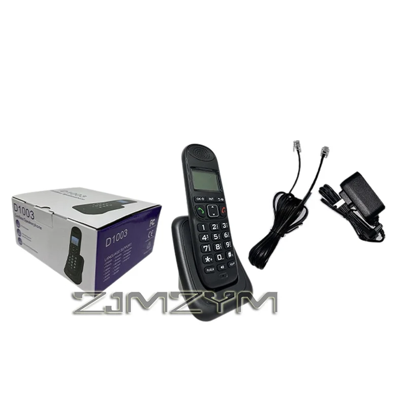 Desktop Cordless Telephone With Multi Languages Caller Display Handfree Backlit Phone Handsfree For Home Office