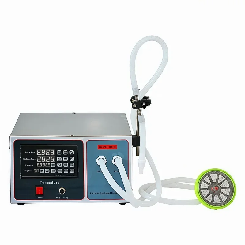 Semi-automatic bottle filler, splash-proof and waterproof design of milk juice oil