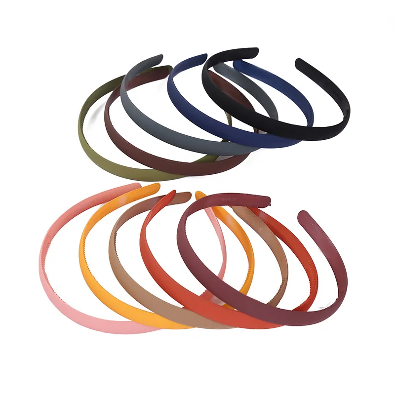 5/10pcs 1cm Matte Headbands Girls Plastic Teeth Hairbands Kids Children Hairhoops Girls Headbands Hair Accessories Set