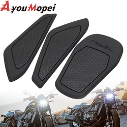 Pegatina protectora para tanque de Gas de motocicleta, almohadilla de cubierta de tapa de combustible, accesorios para Honda rebelde 500, rebelde 300, REBEL CMX 500, 300, CM500, CM300