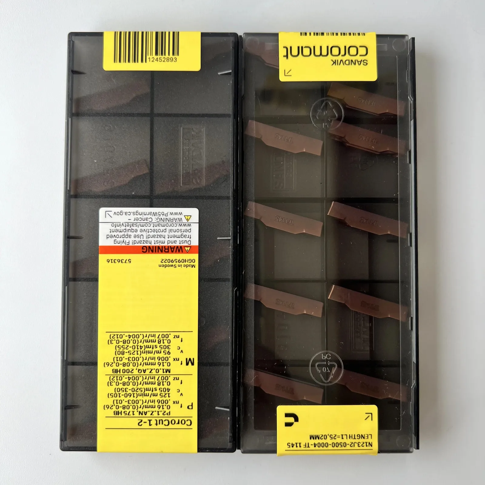 

SANDVIK / N123J2-0500-0004-TF 1145 / Hard alloy CNC Blade 10 Pcs