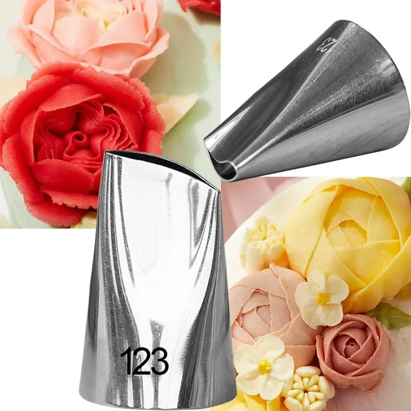 26 Style Rose Petal Pastry Nozzles Bag For Cake Decorating Cupcake Cream Icing Piping Tips Confectionery Rose Flower Cake Nozzle