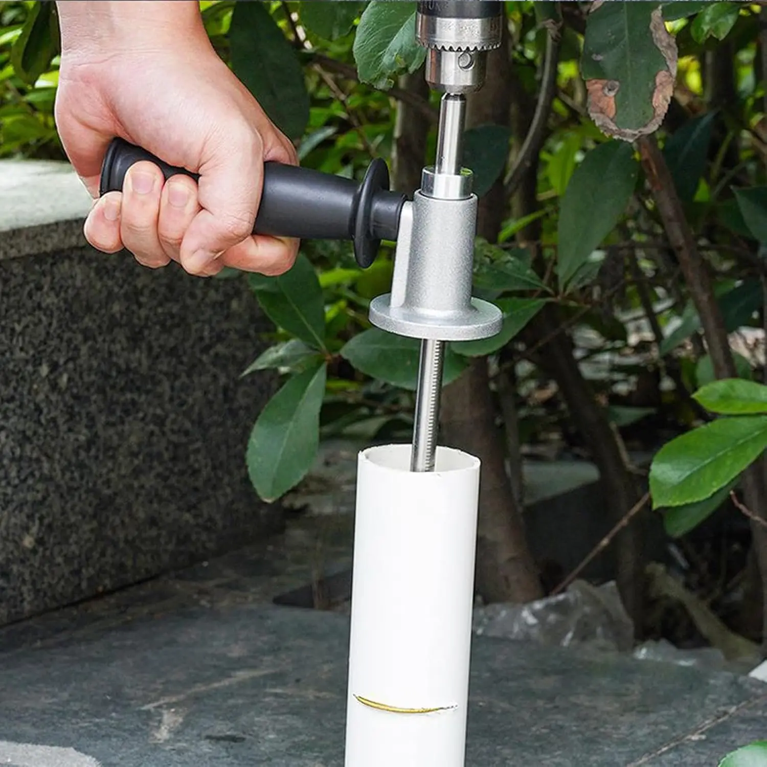 Inside Pipe Cutter for PVC Pipe Cutter, With Diamond Grit Cutting Wheel and Handle Adjustable Cutting Depth for Impact Drivers