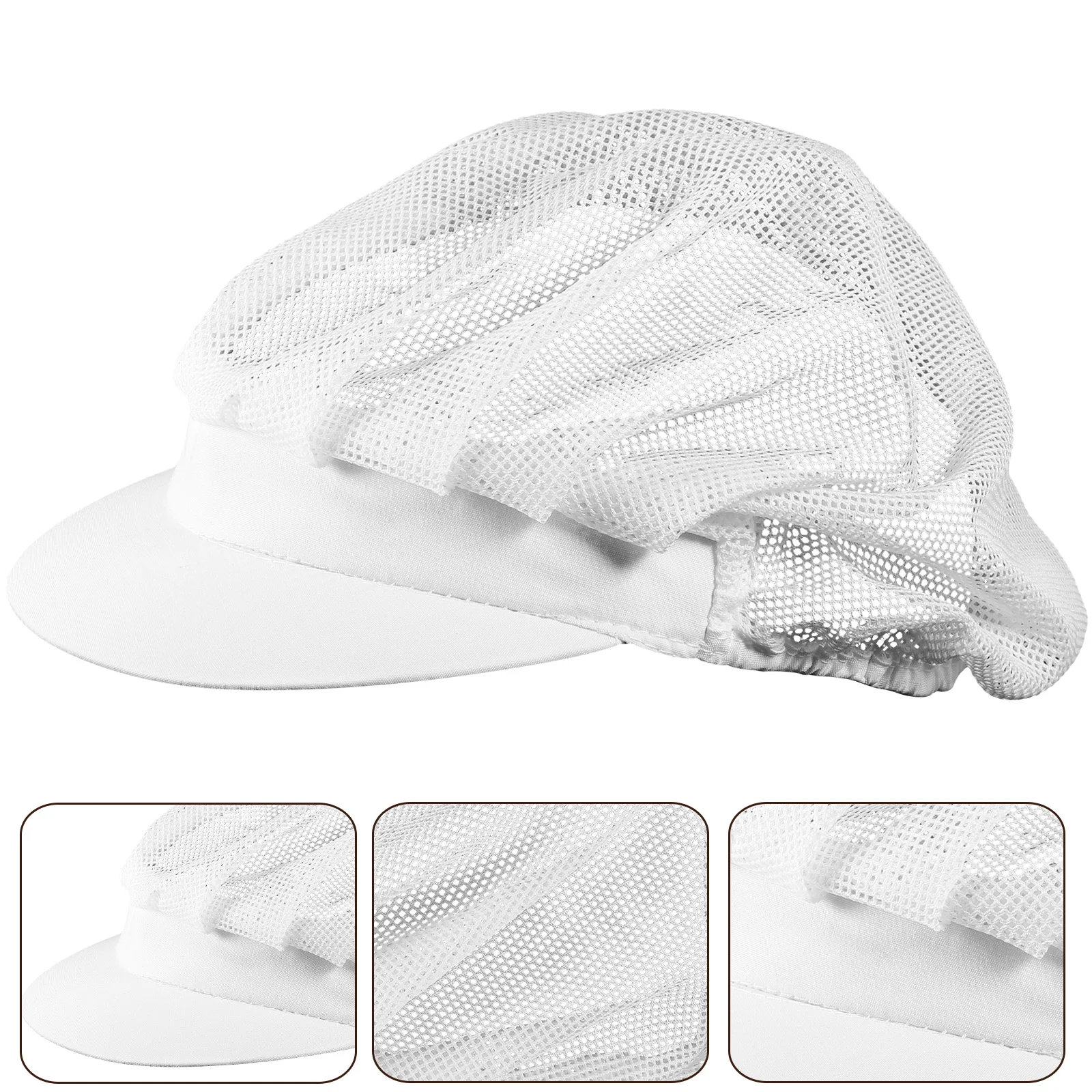 Kitchen Working Hats Chef Mesh Cap Breathable Restaurant Cook Men and Women Decorative