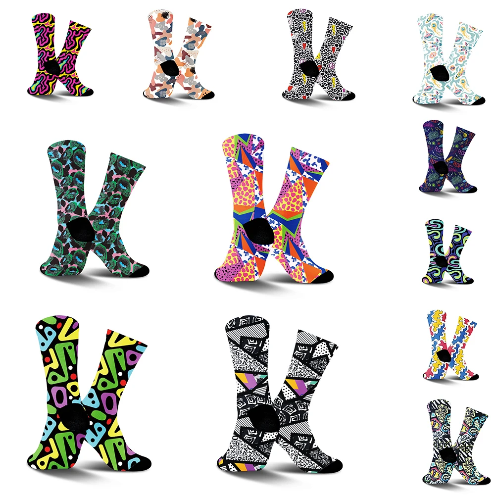 

Глобальное попит! Велосипедные носки унисекс, улучшенный пот — впитывает, множество принтов, экономичный выбор