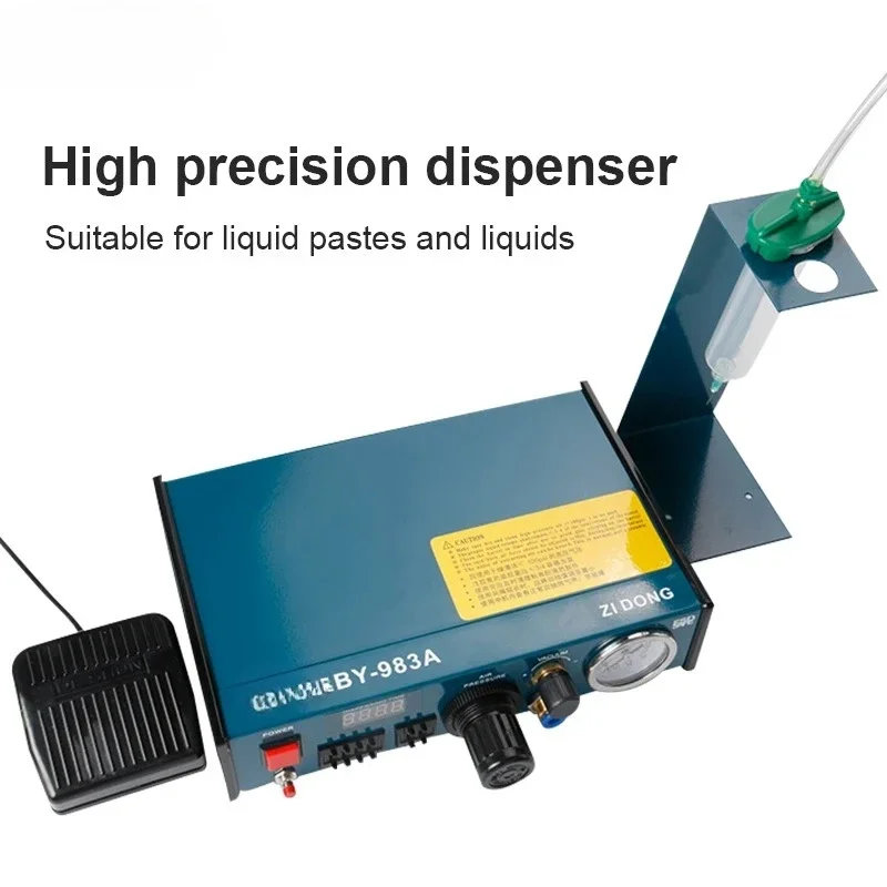 Pneumatic glue dispenser semin automatic gule dispenser 982 epoxy resin liquid dispensing machine for electronic industry