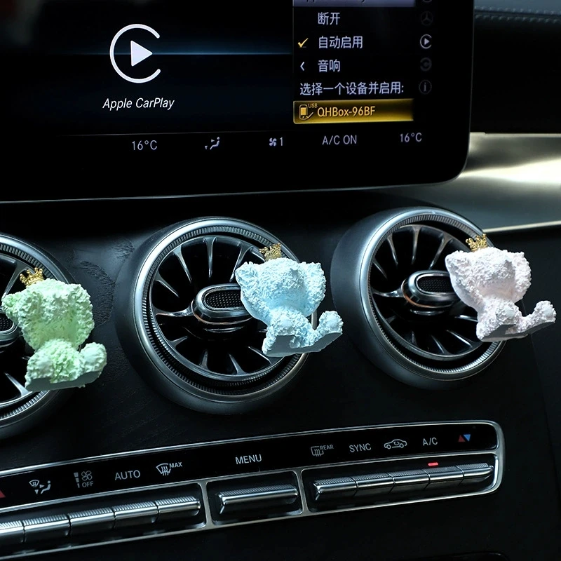 1Pc Car Perfume Clip - Flower Air Outlet Decoration, Aromatherapy Gypsum Tablets with Essential Oil Car Air Freshener view 5