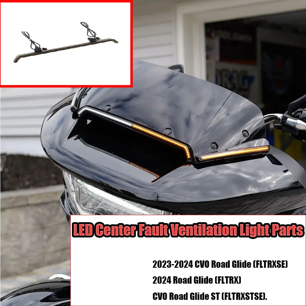 

Motorcycle New LED Center Fault Ventilation Light Part Harley 2023 2024 TOURING CVO 121 117 Road Slip ST FLTRXSE FLTRX FLTRXSTSE