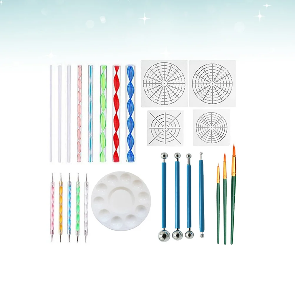 

25pcs Pottery Dotting Pen Set Double-Ended Metal Ball Tip For Embossing Clay Tracing Gilding Cake Decoration Ceramic Engraving