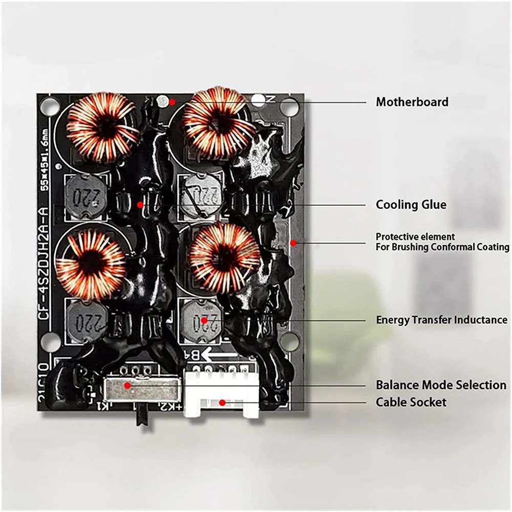 2A BMS 4S Active Balancer Equalizer Module LiFePO4 Li-Ion Lipo Lithium 18650 Battery Power Energy Transfer Board