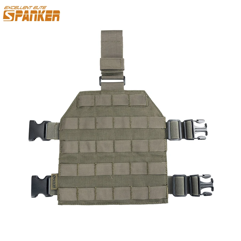 EXCELLENT ELITE SPANKER  Tactical Legs Holster Dorp Hanging Plate Adjustable Molle Leg Panel Portable Gun Holster Leg Hanging