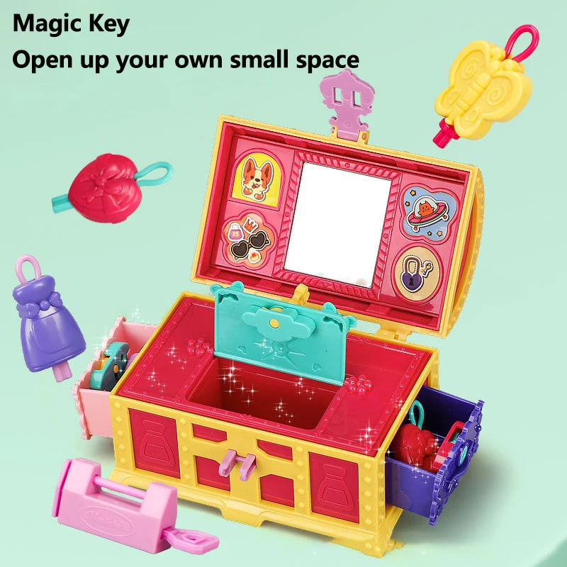 Play House Treasure Box Blind Box Toys Children's Puzzle Surprise Bead Mini Surprise Box Montessori Gift Toys For Toddlers