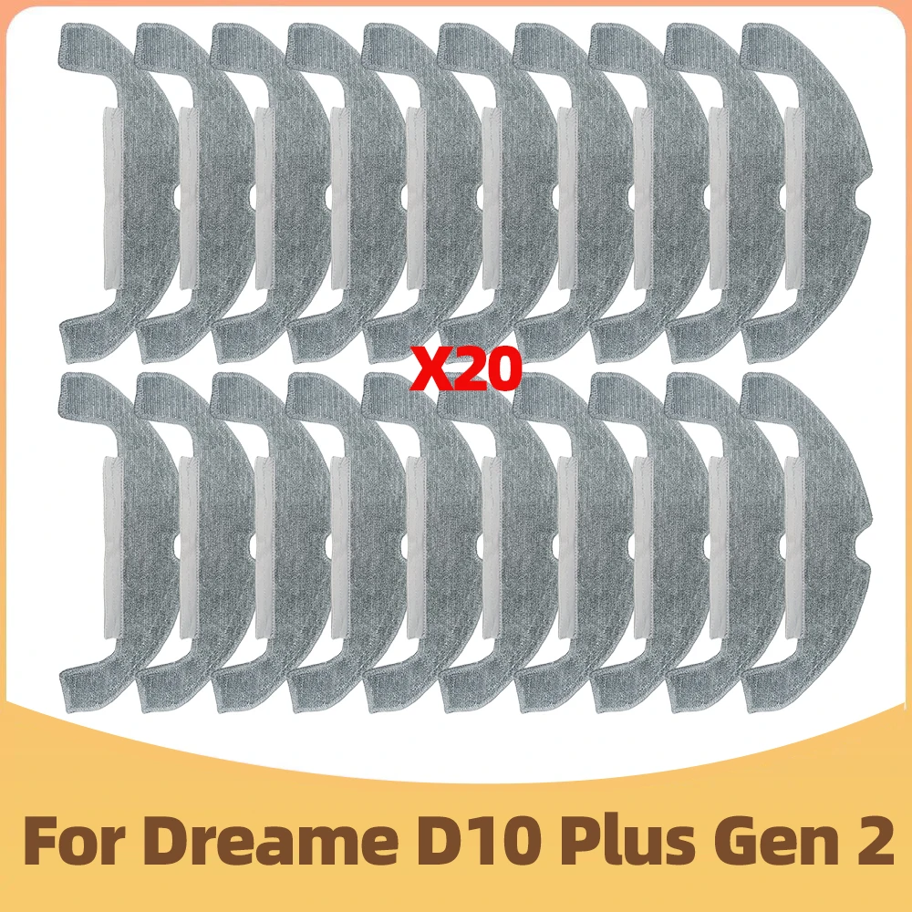 Washable Mop Cloths For Dreame D10 Plus Gen 2 RLD32GD Robot Vacuum Reusable Mopping Pads Spare Parts Accessories - 6
