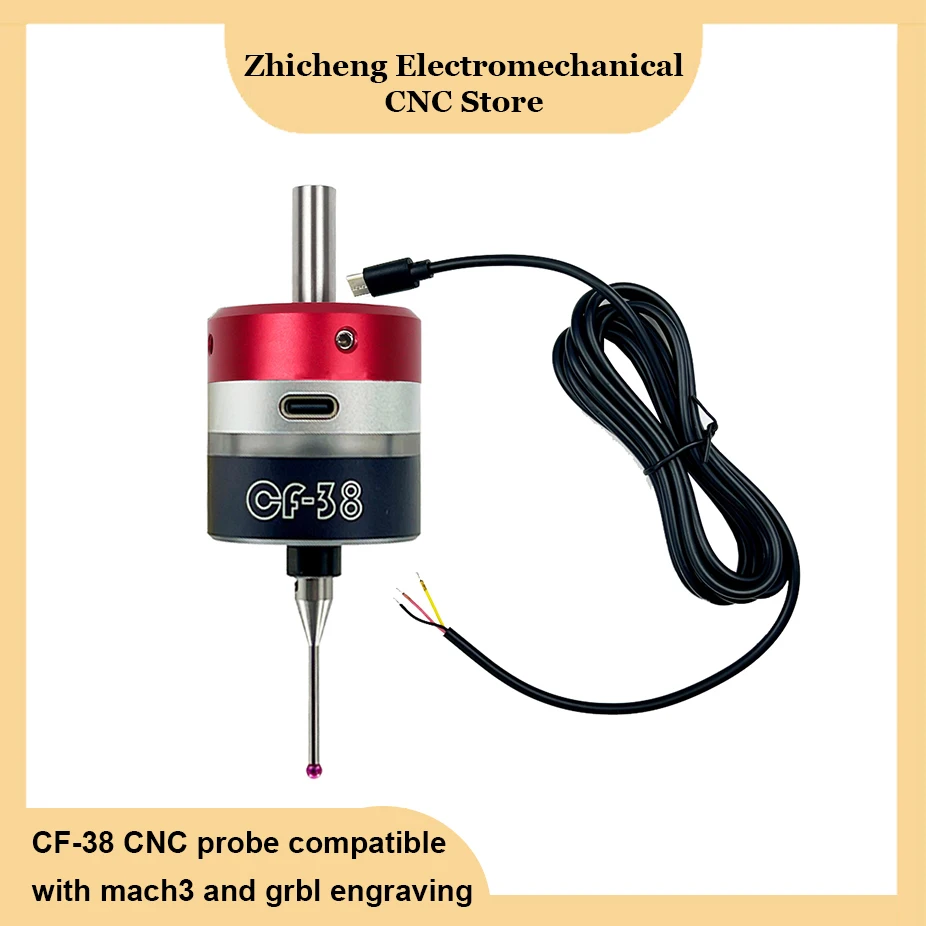 latest upgrade V6 CNC anti-roll 3D probe edge finder CF-38 CNC probe compatible with mach3 and grbl engraving