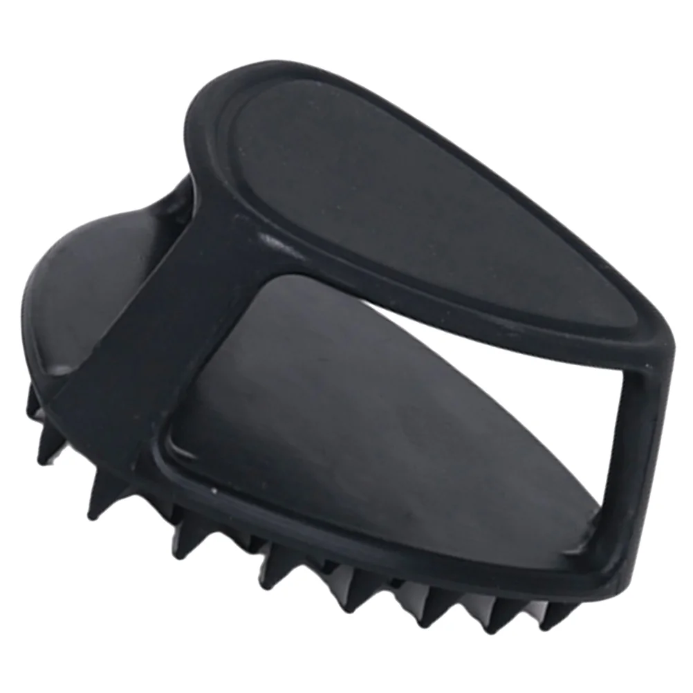 Brosse à barbe en Silicone noir, nettoyage doux, cheveux, visage, douche, cuir chevelu, pellicule, peigne exfoliant, taille voyage