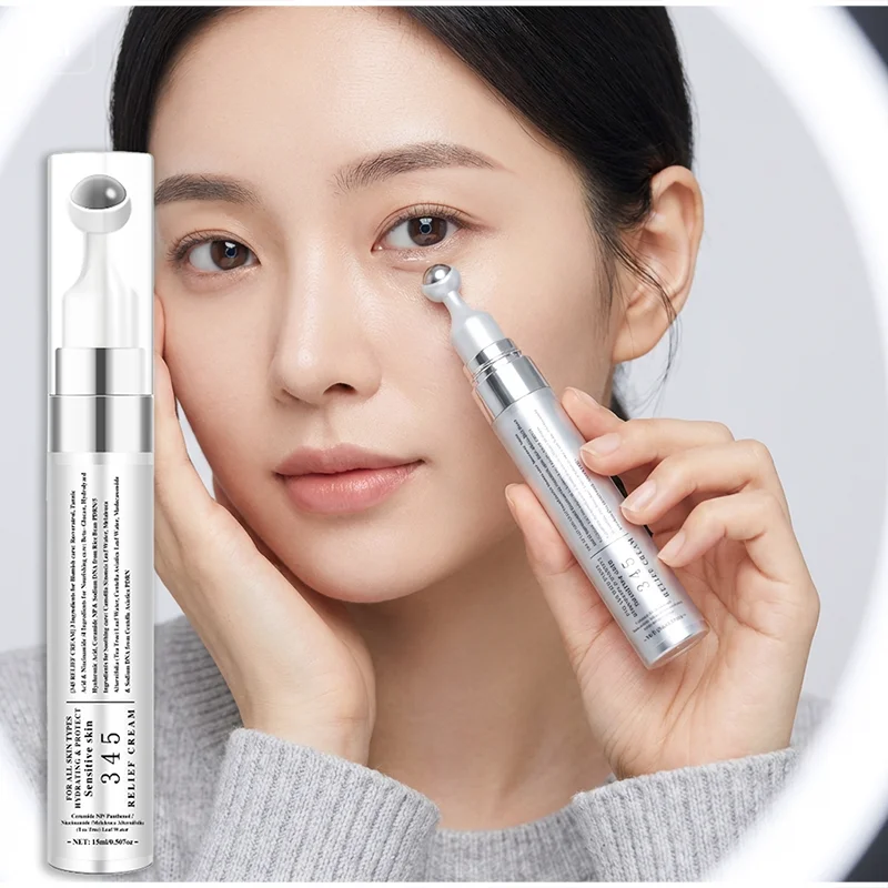 345 Relief Eye Cream Soothing Repairing Roll-on Eye Cream Multiple Care Deep Moisturizing Gentle Soothe For All Skin Types 15ml