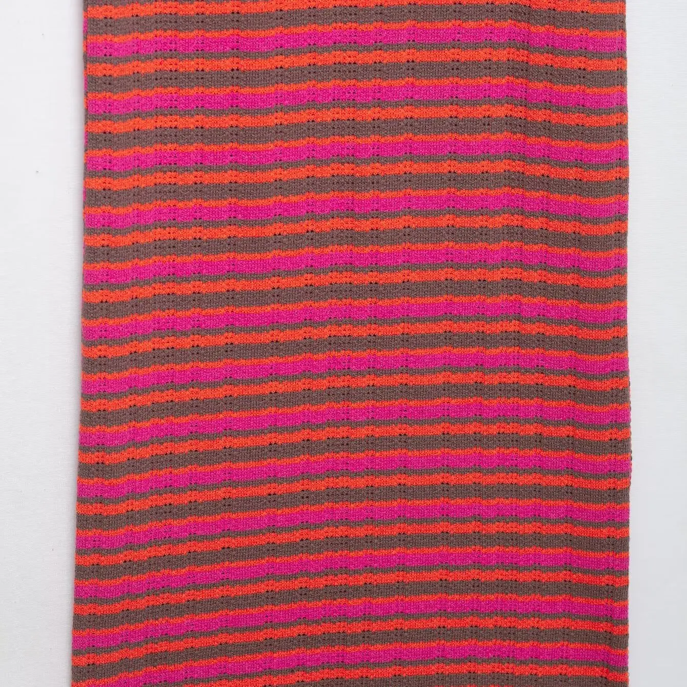 ZBZA Spring New Faionable Women's Dr Embroidered Stripe H-Line Casual Sle Tee-Quarter Sve Polyester Fiber Dr