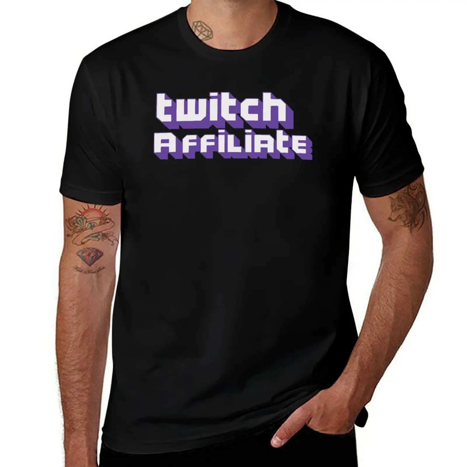 Twitch Streamer T-Shirt Modern Style Print T-Shirt