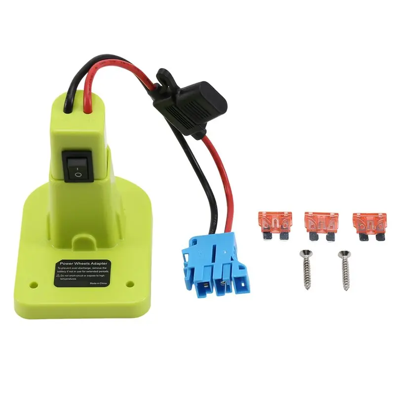 DTEN-For Ryobi 18V Battery-Adapted Power Wheels Converter Kit With Fuse& Wire Harness Connector