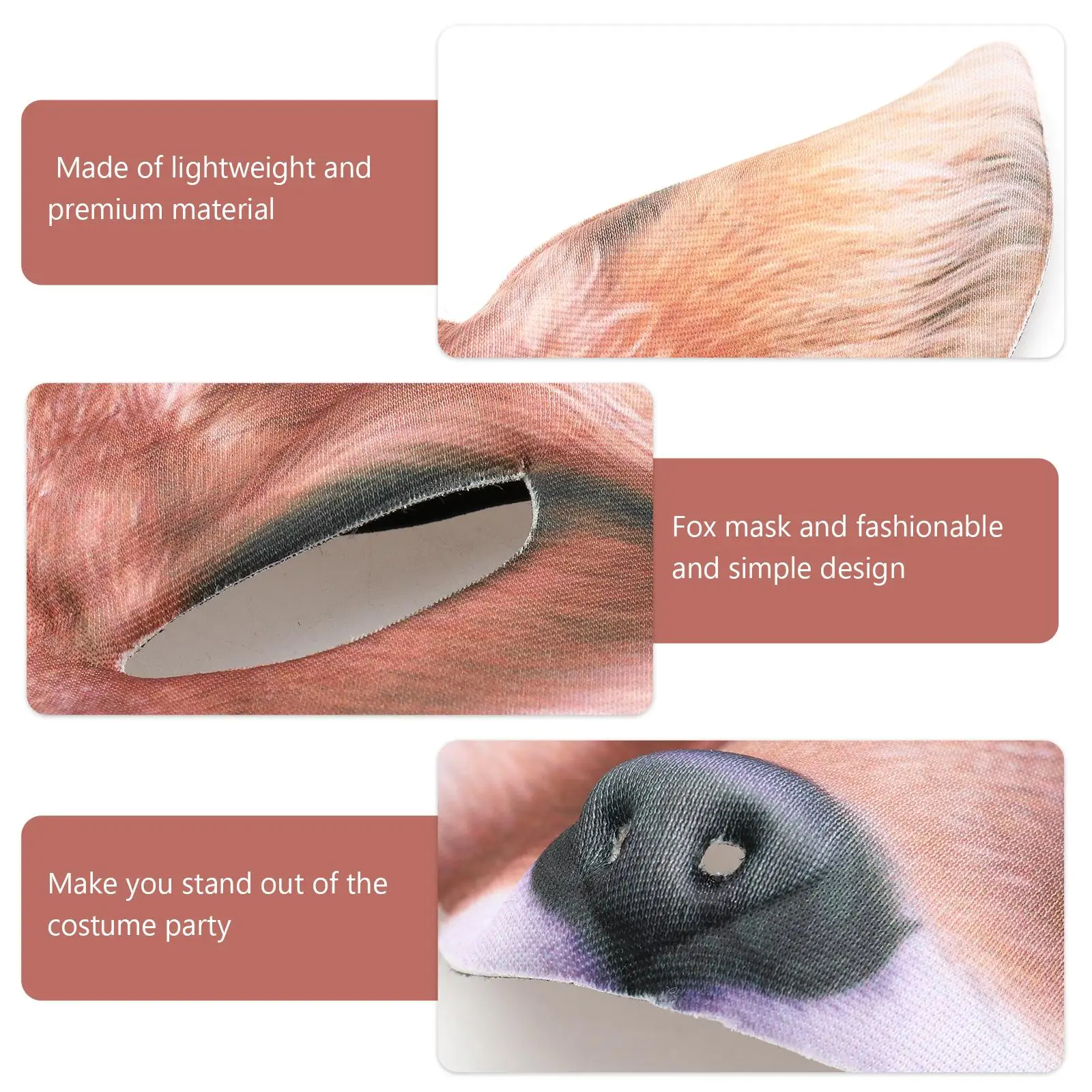 Mask Lightweight Comfortable Halloween Masquerade Carnival Animal Face Masks for Adults Cosplay Party Decoration Toy Elegant