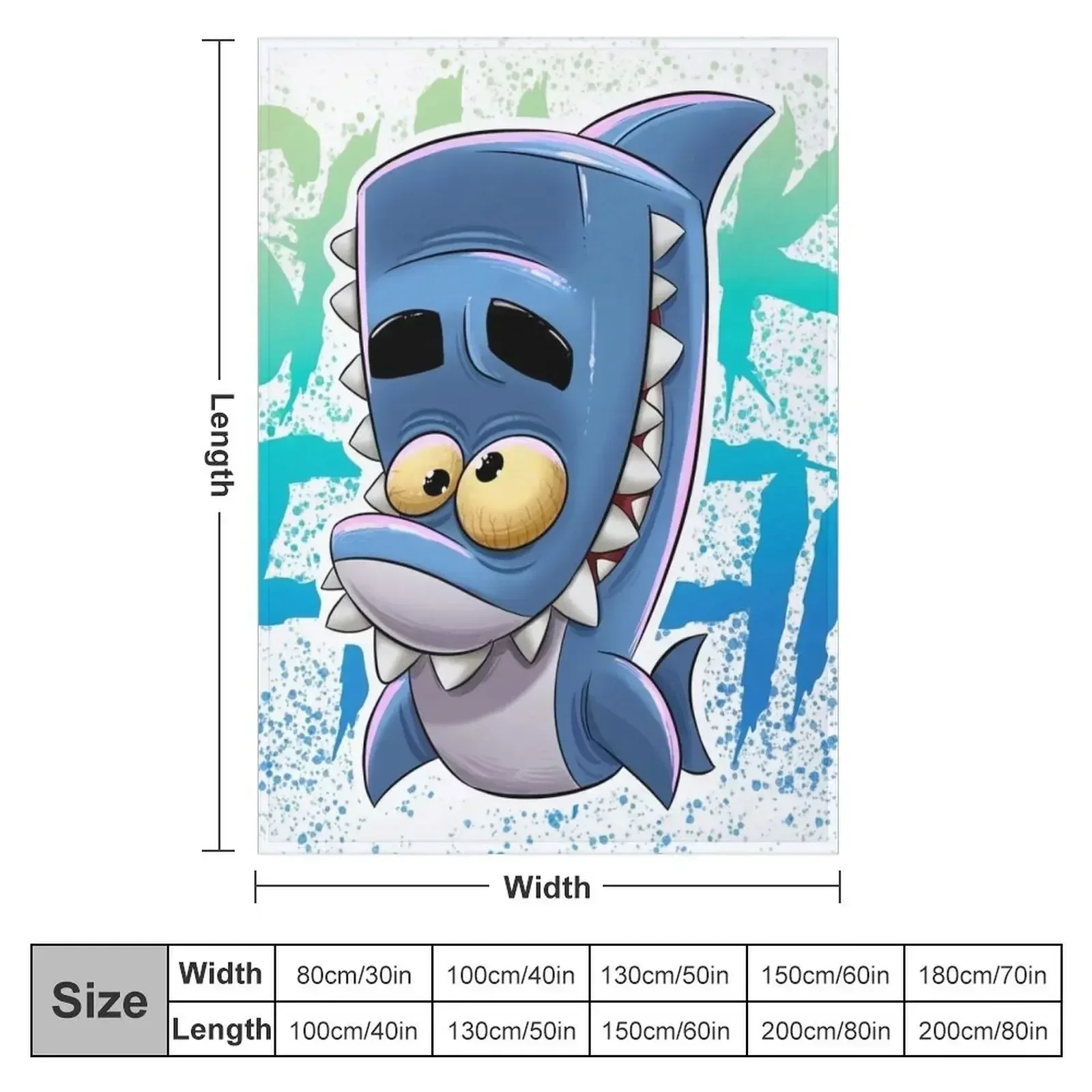 zooba shark fin Throw Blanket Decorative Sofas Summer Beddings Luxury Designer Sofas Sofa Throw Luxury St Blankets