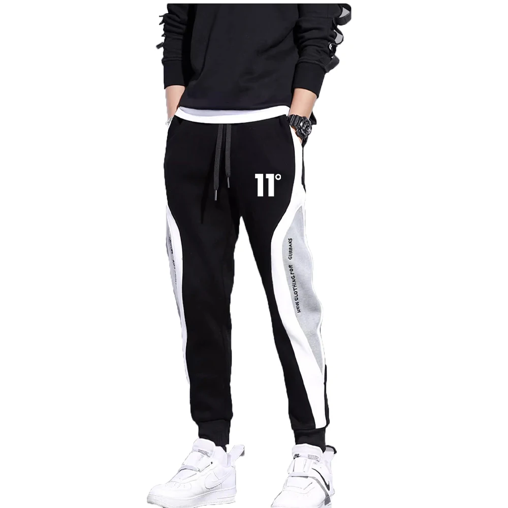 11-print heren joggingbroek patchwork joggingbroek mannelijke outfit losse broek rechte broek nieuwe lente herfst mode kleding