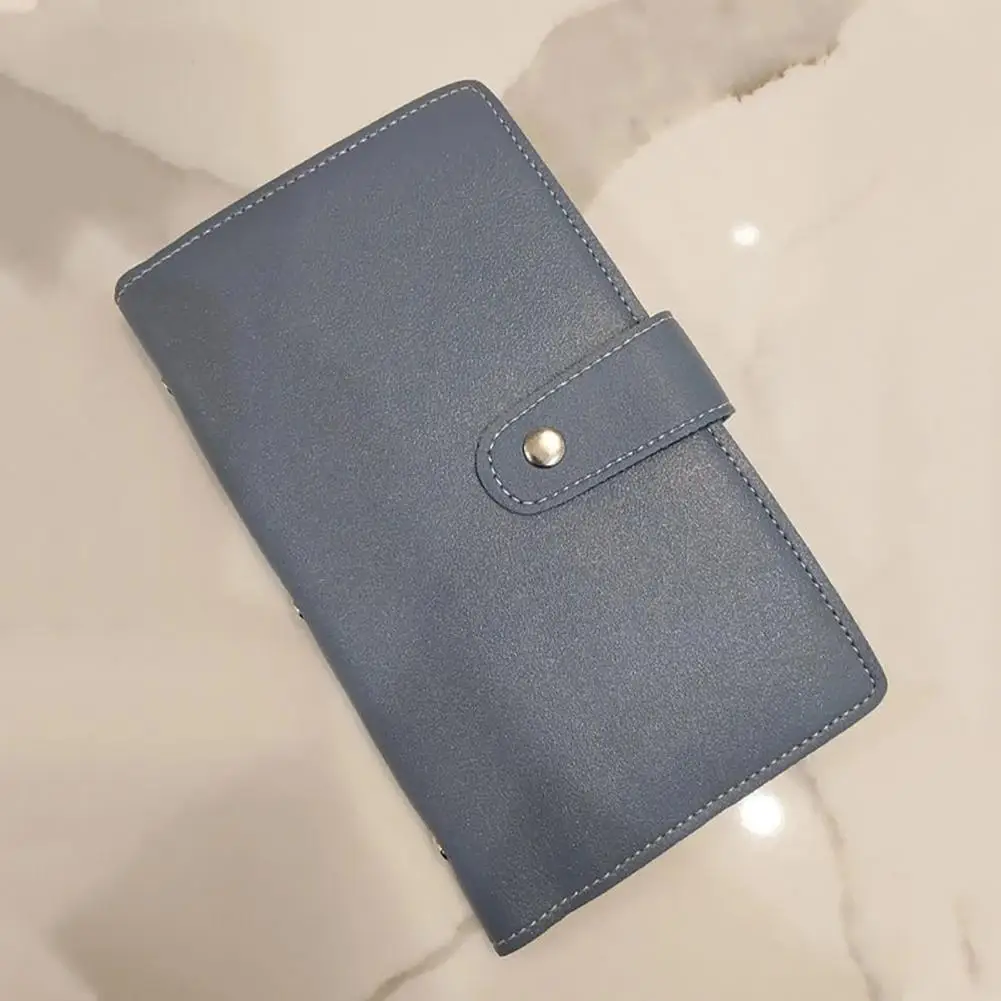 สมุดหนังสังเคราะห์แบบหนาช่วยประหยัดเงินขนาด A5สมุดแพลนเนอร์96ซองสำหรับ5050สนุกและมีประสิทธิภาพ