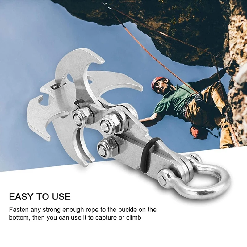 Gravity Grappling Hook, Climbing Claw, Durable Outdoor Climbing Claw For Climbing Grappling Outdoor Survival